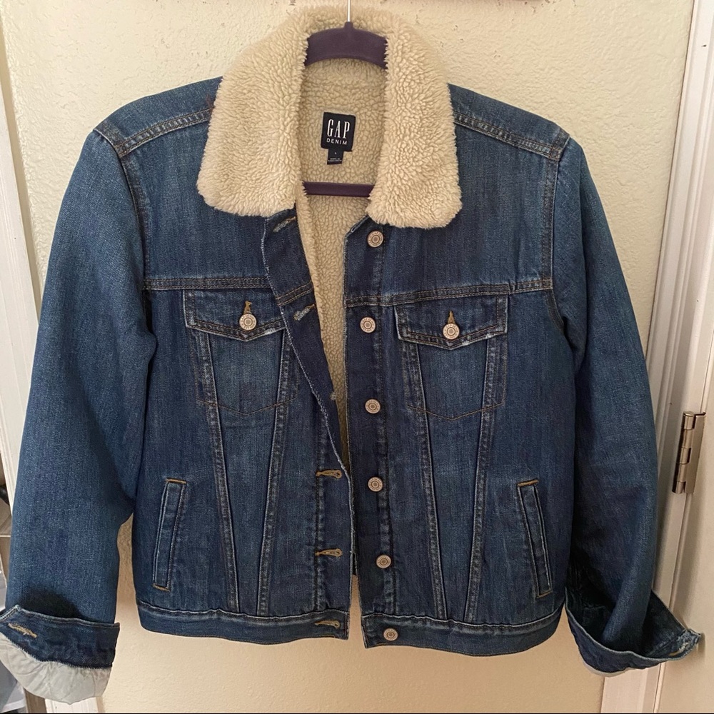 GAP icon Sherpa denim jacket